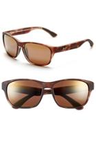 Men's Maui Jim 'mixed Plate - Polarizedplus2' 58mm Sunglasses - Matte Tortoise/ Bronze