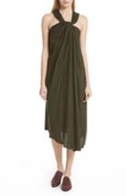 Women's Vince Twist Front Dress - Green