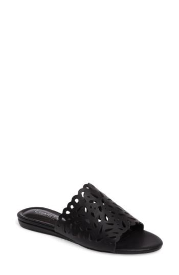 Women's Charles By Charles David Model Slide Sandal .5 M - Black