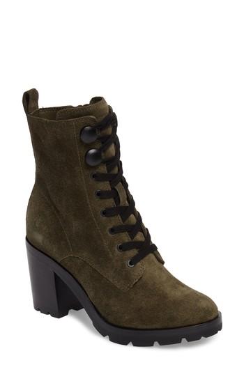 Women's Frye Myra Lug Combat Boot M - Green