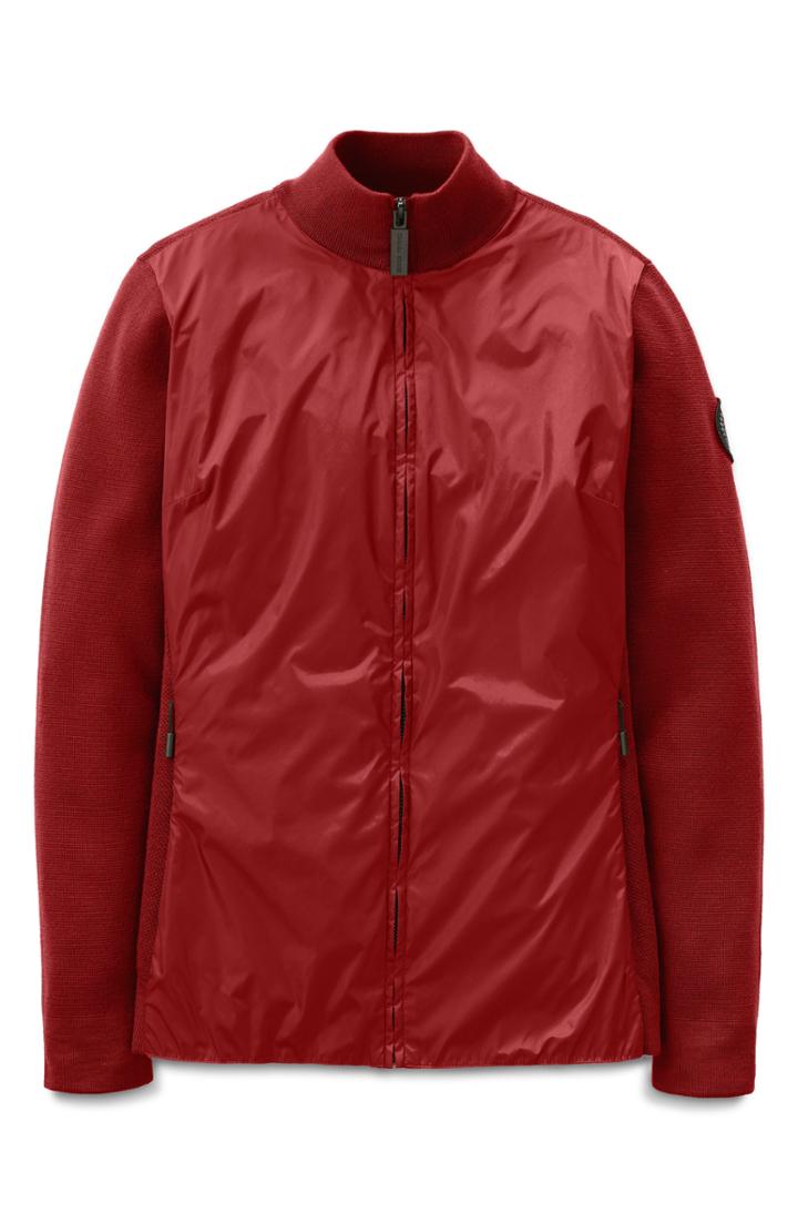 Women's Canada Goose Windbridge Zip Front Sweater Jacket (6-8) - Red