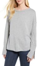 Women's Caslon Zip Cuff Sweater - Grey