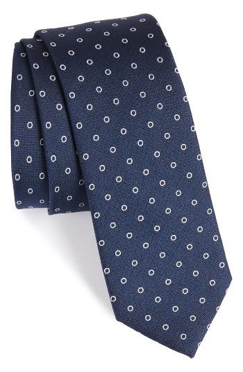 Men's The Tie Bar Round Trip Silk Tie, Size - Blue