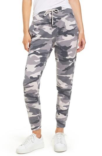 Women's Splendid Classic Camo Jogger Pants - Grey