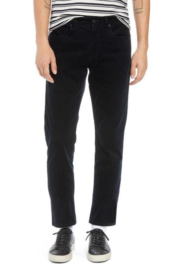 Men's Vince Wilson Slim Fit Corduroy Pants - Black