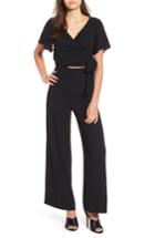 Women's Leith Surplice Jumpsuit, Size - Black