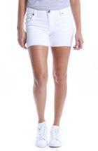 Women's Kut From The Kloth Gidget Raw Hem Shorts - White