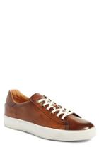 Men's Santoni 'apache' Lace-up Sneaker D - Brown