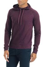 Men's Good Man Brand Long Sleeve Slim Fit Slub Hoodie, Size - Burgundy