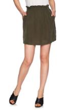 Women's 1.state Paperbag Miniskirt - Green