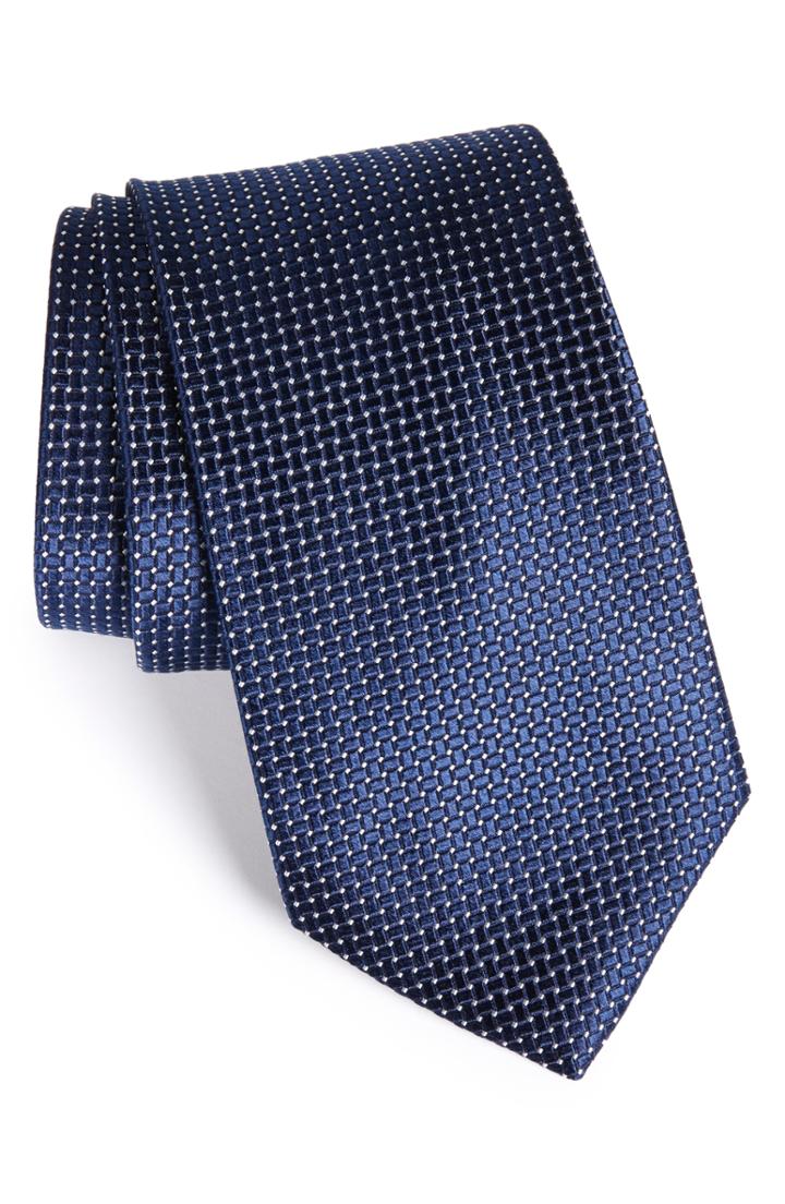 Men's Nordstrom Basket Weave Silk Tie