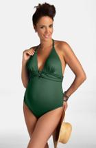 Women's Pez D'or One-piece Maternity Swimsuit - Green