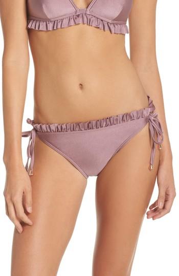 Women's Ted Baker London Frill String Bikini Bottoms - Pink