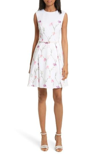 Women's Ted Baker London Ahlanna Sketchbook Skater Dress