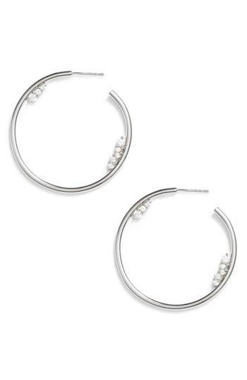 Women's Sterling Forever Faye Hoop Earrings
