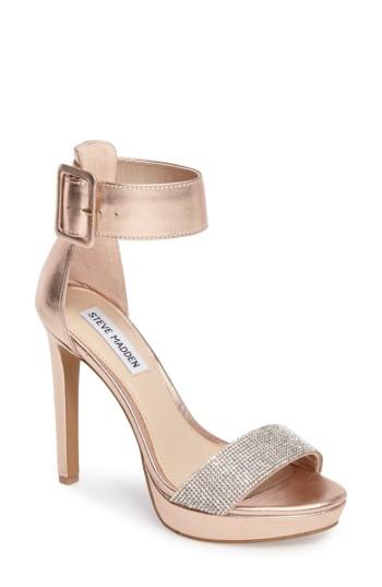 Women's Steve Madden Circuit Sandal .5 M - Metallic