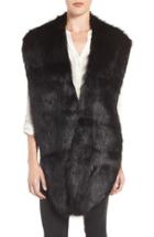 Women's Badgley Mischka Faux Mink Stole, Size - Black