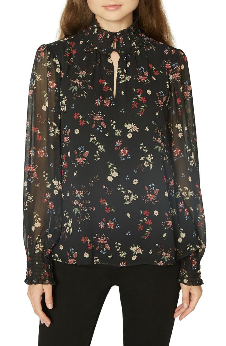 Women's Sanctuary Doheney Smock Detail High Neck Blouse