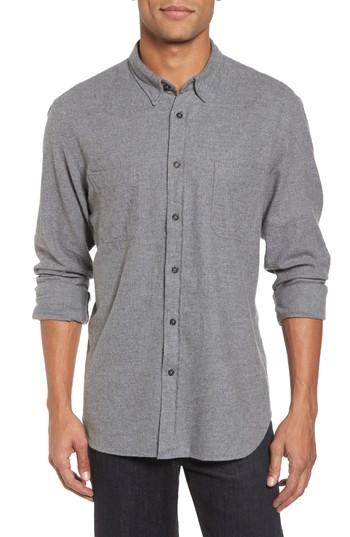 Men's Billy Reid Randall Slim Fit Two-pocket Shirt - Grey