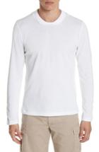 Men's Eleventy Long Sleeve Polo Shirt - Ivory