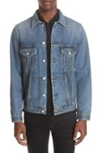 Men's Givenchy Embroidered 4g Denim Jacket - Blue