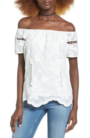 Women's Wayf Holden Off The Shoulder Lace Top