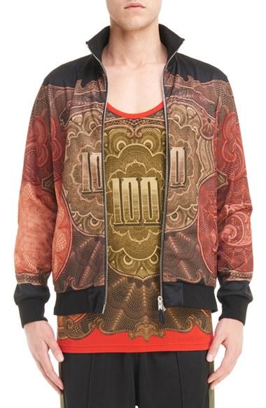 Men's Givenchy Currency Print Track Jacket