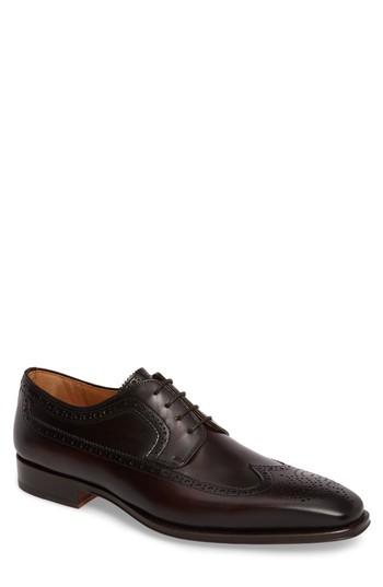 Men's Magnanni Marbelo Longwing Derby .5 M - Brown