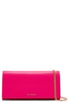Women's Ted Baker London Fiola Leather Crossbody Matinee Wallet On A Chain - Pink