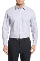 Men's Nordstrom Men's Shop Traditional Fit Check Dress Shirt 32/33 - Grey