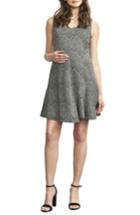 Women's Maternal America Overlay Wrap Maternity/nursing Dress - Ivory