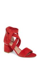 Women's Lewit Elda Ankle Wrap Sandal Us / 35eu - Red