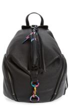Rebecca Minkoff Julian Always On Charging Leather Backpack - Black