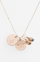 Women's Nashelle Pyrite Initial & Arrow 14k-gold Fill Disc Necklace