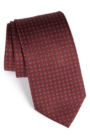 Men's Salvatore Ferragamo Geo Print Silk Tie
