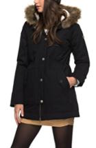 Women's Roxy Mountain Song Faux Fur Trim Waterproof Hooded Parka - Black