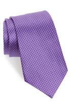 Men's Ermenegildo Zegna Solid Silk Tie, Size - Purple