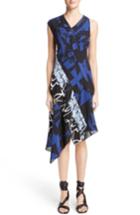 Women's Proenza Schouler Print Silk Georgette Asymmetrical Dress