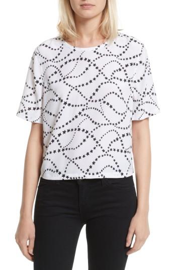 Women's Equipment Brynn Print Silk Top - White