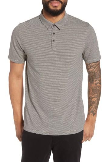 Men's Calibrate Feeder Stripe Polo - Grey