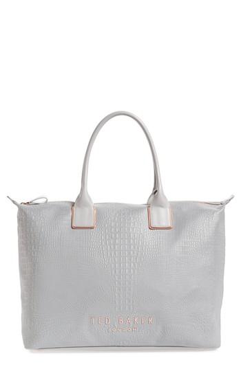 Ted Baker London Rendia Reflective Faux Leather Tote -
