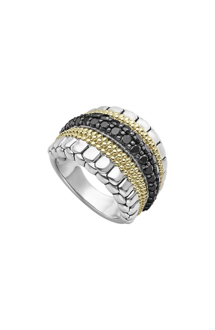 Women's Lagos Diamond Lux Black Diamond Band Ring