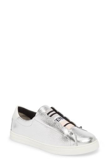 Women's Fendi Rockono Slip-on Sneaker .5us / 36eu - Metallic