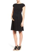Women's Leota 'ilana' A-line Maternity Dress - Black
