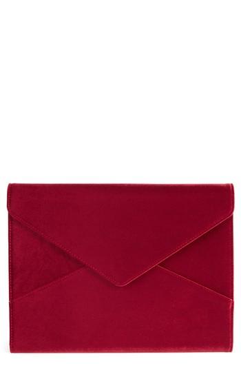 Sonix Red Velvet Laptop Clutch - Red