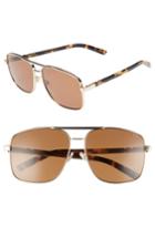 Women's Pared Uptown & Downtown 58mm Aviator Sunglasses - Gold/ Brown