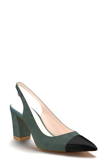 Women's Shoes Of Prey Slingback Pump B - Green