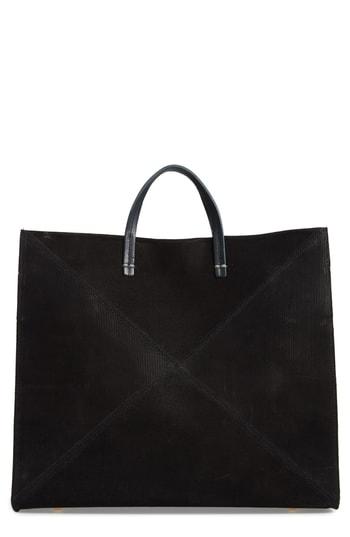 Clare V. Simple Leather Tote - Black