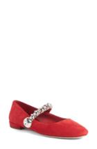 Women's Miu Miu Crystal Mary Jane