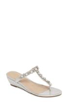 Women's Pink Paradox London Marnie Embellished T-strap Wedge